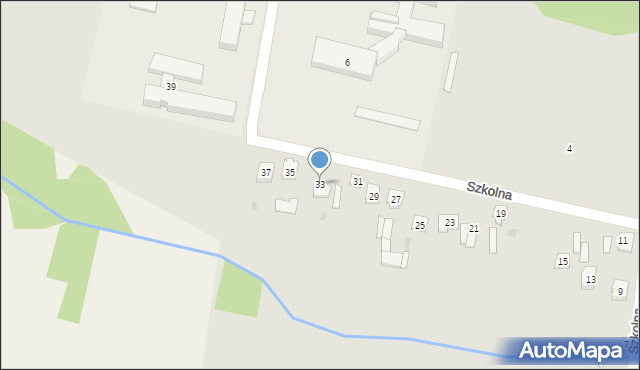Sienno, Szkolna, 33, mapa Sienno