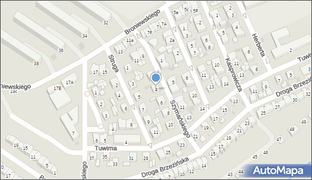 Sieradz, Szymańskiego Edwarda, 4, mapa Sieradz