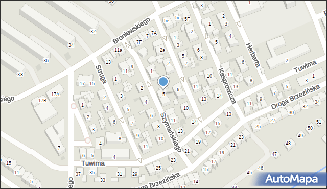 Sieradz, Szymańskiego Edwarda, 5, mapa Sieradz