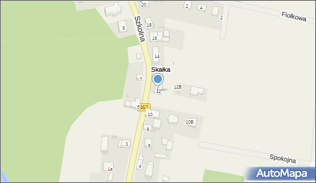 Skałka, Szkolna, 12, mapa Skałka