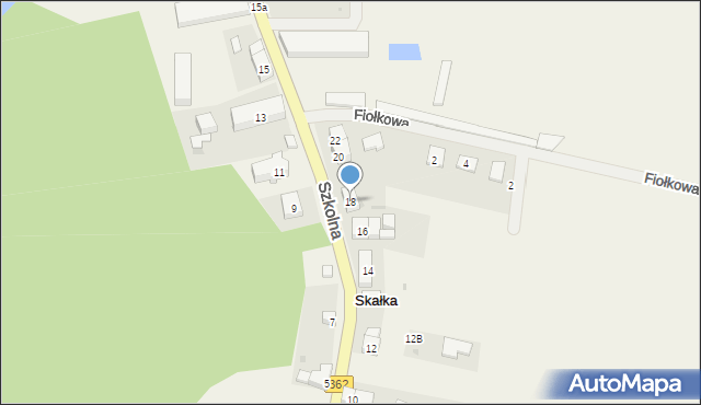 Skałka, Szkolna, 18, mapa Skałka