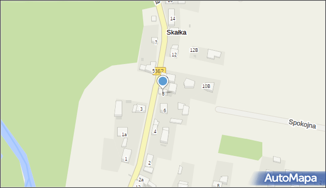 Skałka, Szkolna, 8, mapa Skałka