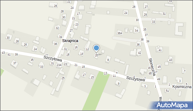 Skrajnica, Szczytowa, 10, mapa Skrajnica