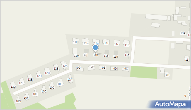 Skrzeszew, Szkolna, 11h, mapa Skrzeszew