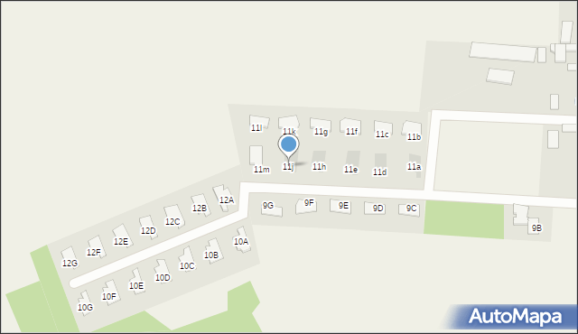 Skrzeszew, Szkolna, 11j, mapa Skrzeszew