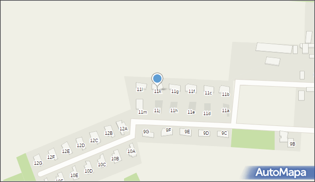 Skrzeszew, Szkolna, 11k, mapa Skrzeszew