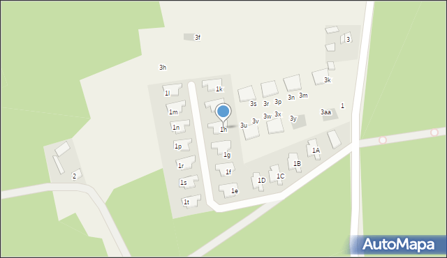 Skrzeszew, Szkolna, 1h, mapa Skrzeszew