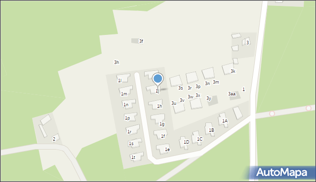 Skrzeszew, Szkolna, 1j, mapa Skrzeszew