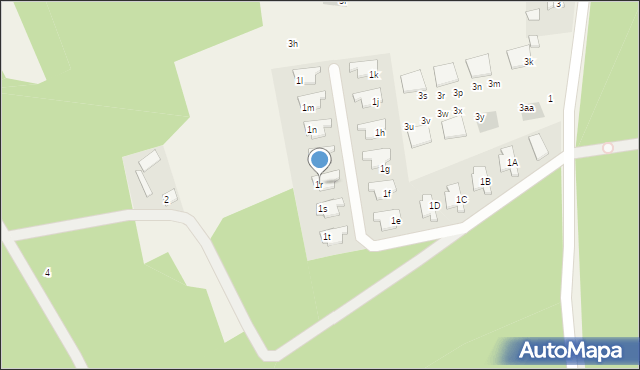 Skrzeszew, Szkolna, 1r, mapa Skrzeszew