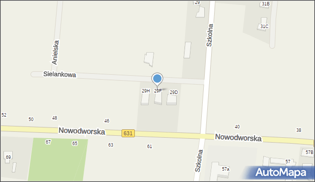 Skrzeszew, Szkolna, 29F, mapa Skrzeszew