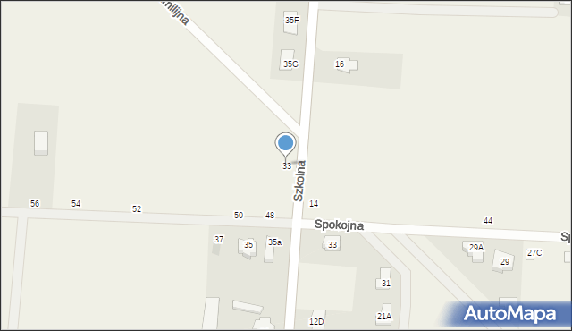 Skrzeszew, Szkolna, 33, mapa Skrzeszew