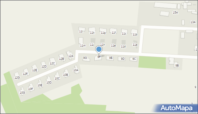 Skrzeszew, Szkolna, 9F, mapa Skrzeszew