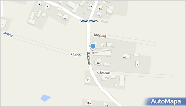 Sławutowo, Szkolna, 39, mapa Sławutowo