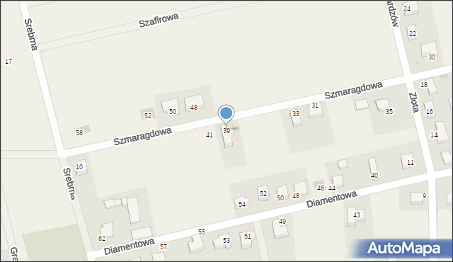 Smardzów, Szmaragdowa, 39, mapa Smardzów