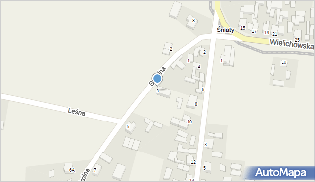 Śniaty, Szkolna, 3, mapa Śniaty