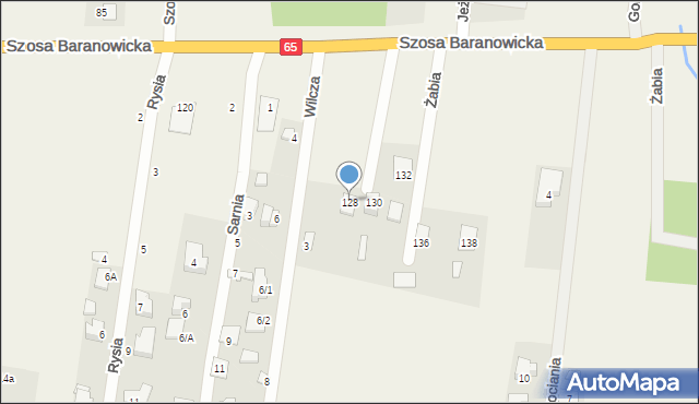 Sobolewo, Szosa Baranowicka, 128, mapa Sobolewo