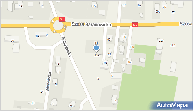 Sobolewo, Szosa Baranowicka, 94a, mapa Sobolewo