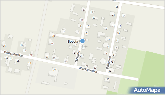 Sobota, Szkolna, 4, mapa Sobota