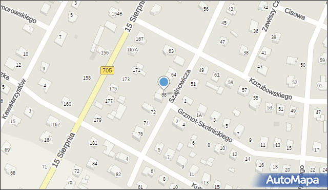 Sochaczew, Szajnowicza Jerzego, 68, mapa Sochaczew