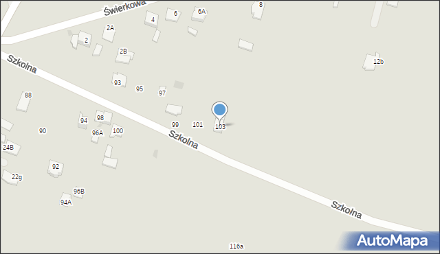 Sokołów Podlaski, Szkolna, 103, mapa Sokołów Podlaski