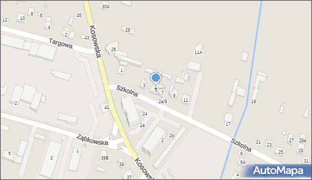 Sokołów Podlaski, Szkolna, 5, mapa Sokołów Podlaski