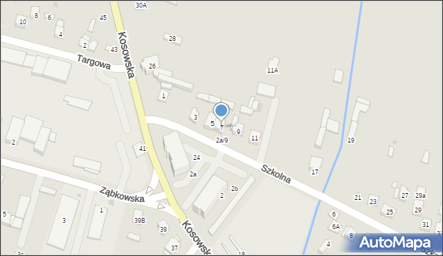 Sokołów Podlaski, Szkolna, 7, mapa Sokołów Podlaski