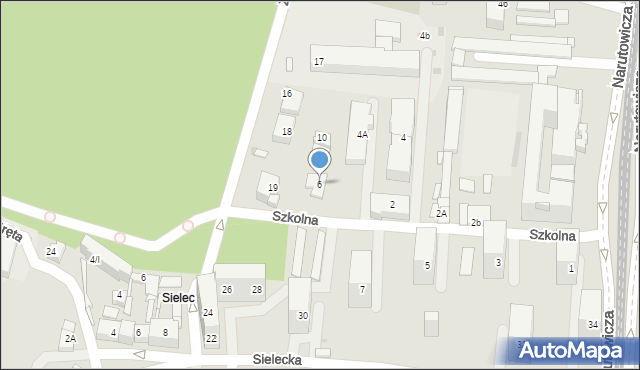 Sosnowiec, Szkolna, 6, mapa Sosnowca