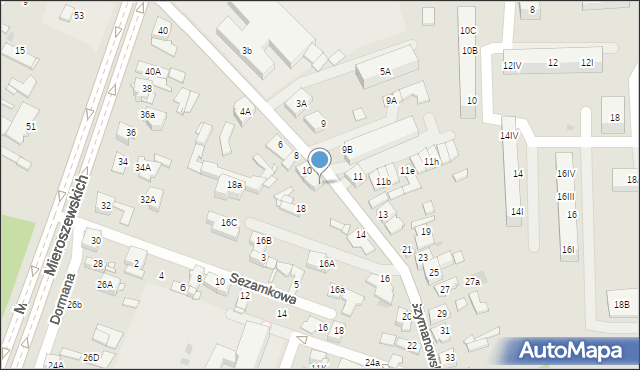 Sosnowiec, Szymanowskiego Karola, 12, mapa Sosnowca