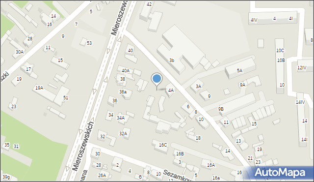 Sosnowiec, Szymanowskiego Karola, 4, mapa Sosnowca