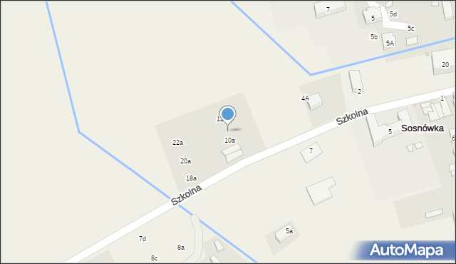 Sosnówka, Szkolna, 10b, mapa Sosnówka