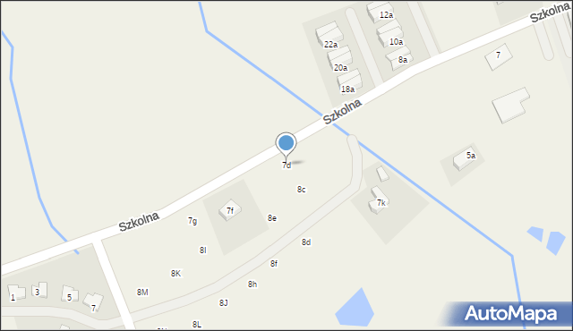 Sosnówka, Szkolna, 7d, mapa Sosnówka