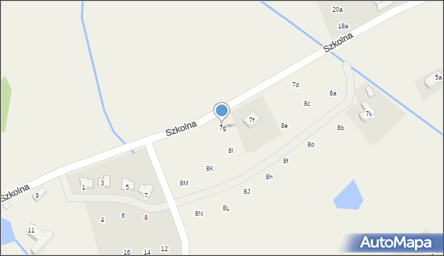 Sosnówka, Szkolna, 7g, mapa Sosnówka