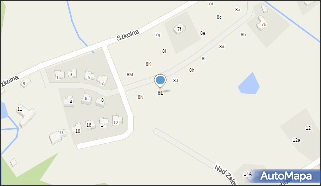 Sosnówka, Szkolna, 8L, mapa Sosnówka