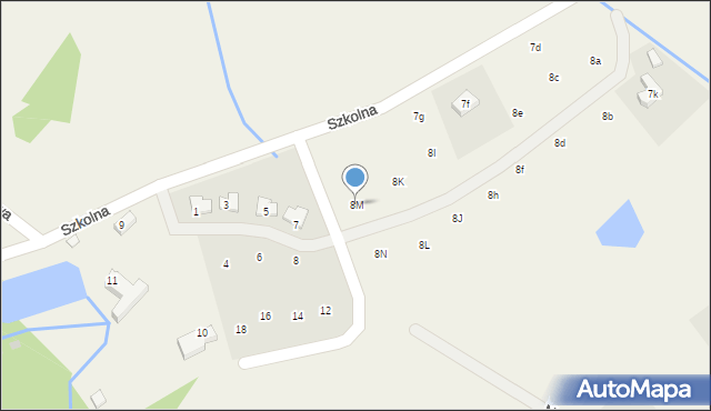 Sosnówka, Szkolna, 8M, mapa Sosnówka