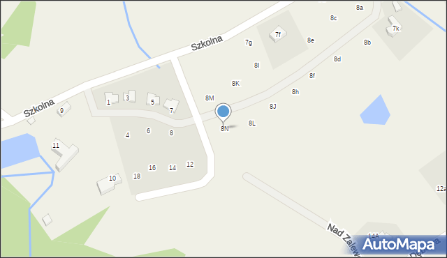 Sosnówka, Szkolna, 8N, mapa Sosnówka