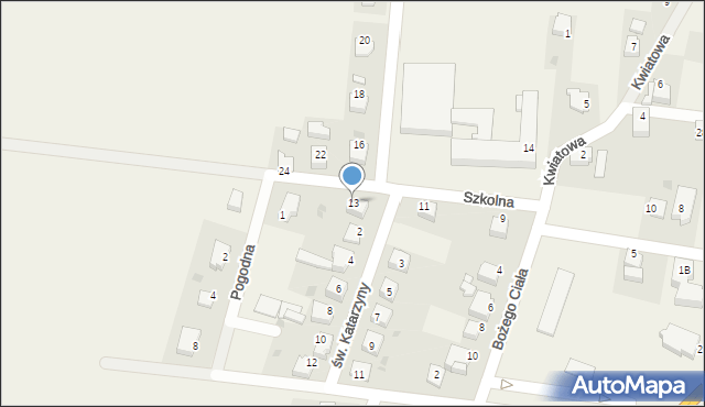 Spytkowice, Szkolna, 13, mapa Spytkowice