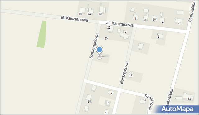 Spytkowice, Szmaragdowa, 16, mapa Spytkowice