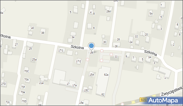 Stanowice, Szkolna, 15, mapa Stanowice