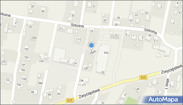 Stanowice, Szkolna, 15A, mapa Stanowice