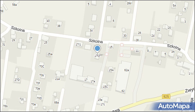 Stanowice, Szkolna, 17/2, mapa Stanowice