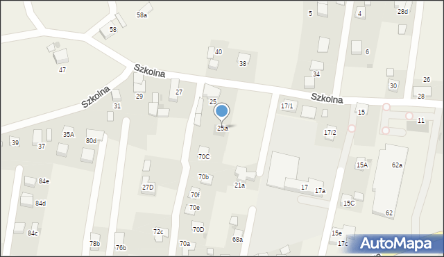 Stanowice, Szkolna, 25a, mapa Stanowice