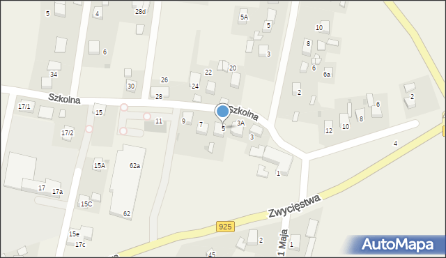 Stanowice, Szkolna, 5, mapa Stanowice