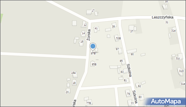 Stanowice, Szkolna, 87B, mapa Stanowice