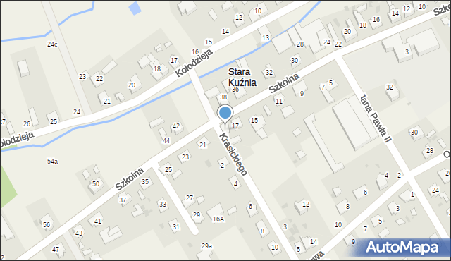 Stara Kuźnia, Szkolna, 19, mapa Stara Kuźnia