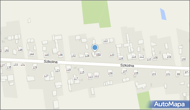 Starcza, Szkolna, 126, mapa Starcza