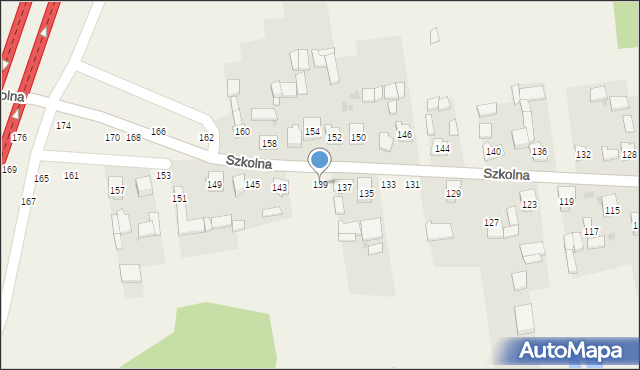 Starcza, Szkolna, 139, mapa Starcza