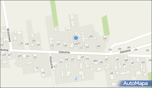 Starcza, Szkolna, 214, mapa Starcza