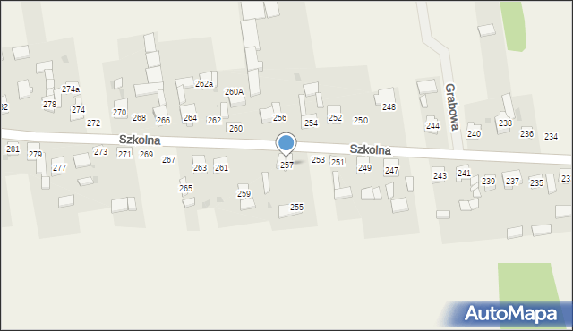 Starcza, Szkolna, 257, mapa Starcza