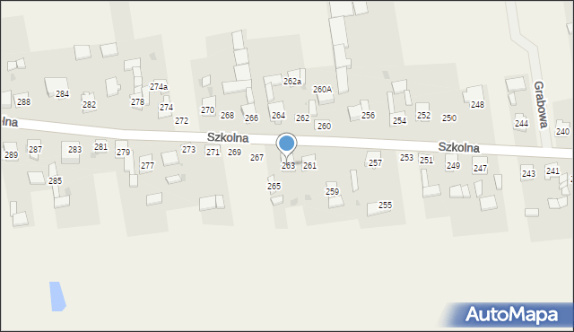 Starcza, Szkolna, 263, mapa Starcza