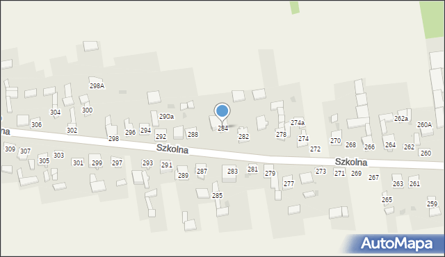 Starcza, Szkolna, 284, mapa Starcza
